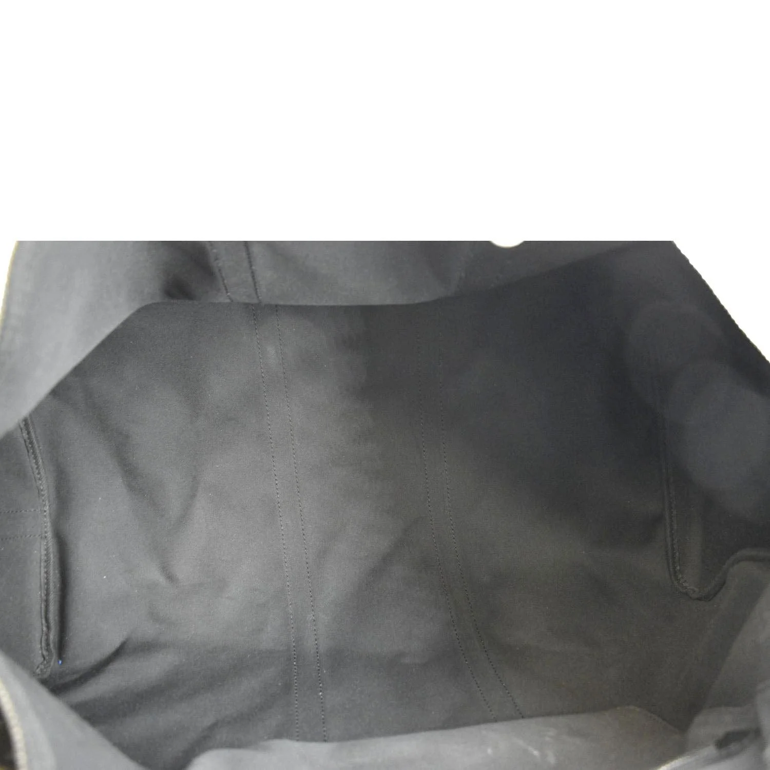 LOUIS VUITTON Keepall 55 Bandouliere Monogram Eclipse Travel Bag Black - Image 11