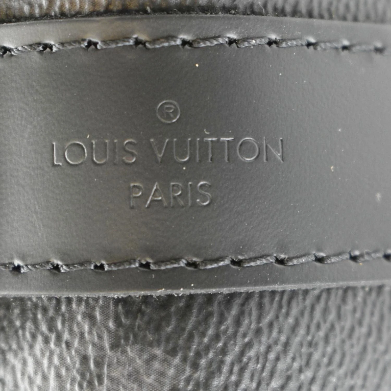 LOUIS VUITTON Keepall 55 Bandouliere Monogram Eclipse Travel Bag Black - Image 12