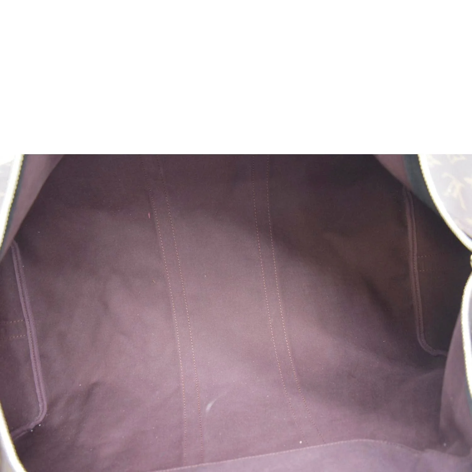 LOUIS VUITTON Keepall 55 Bandouliere Monogram Canvas Travel Bag Brown - Image 10