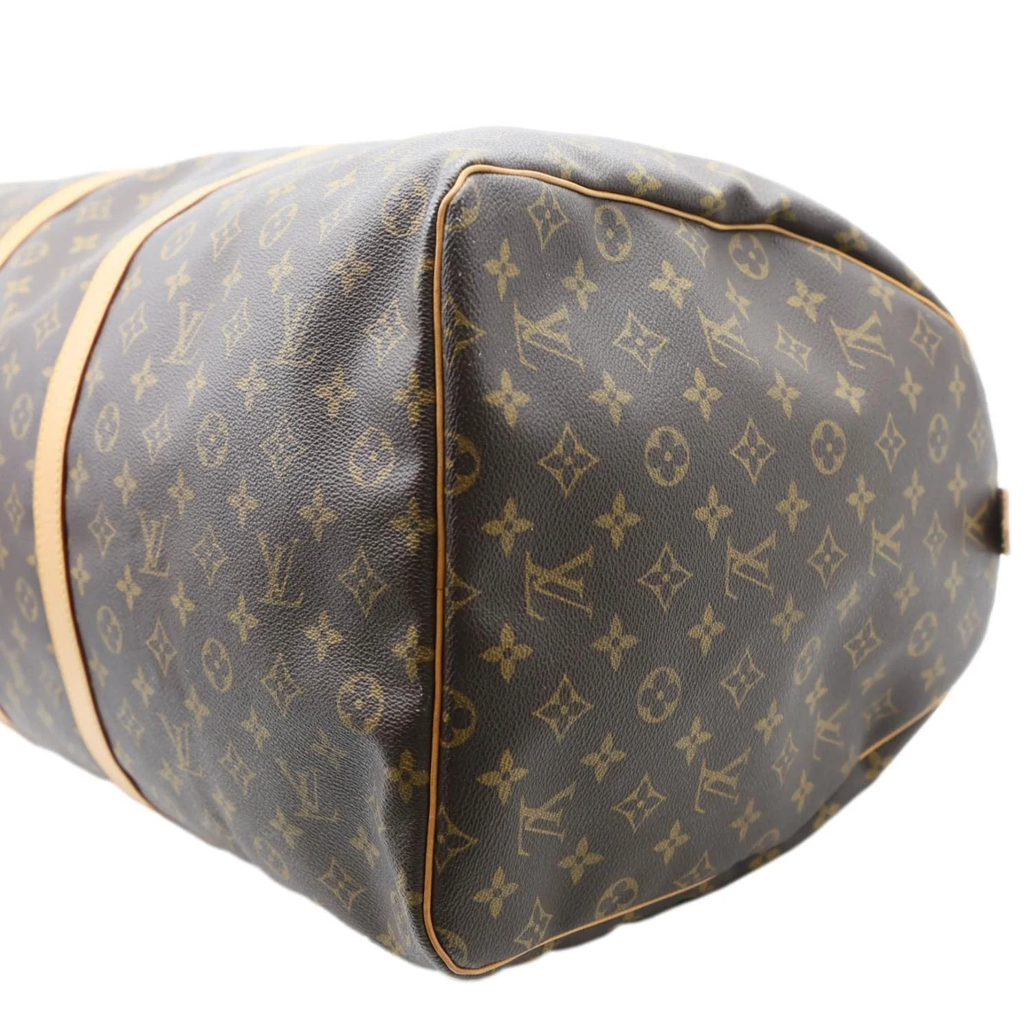 LOUIS VUITTON Keepall 60 Monogram Canvas Travel Bag Brown - Image 7