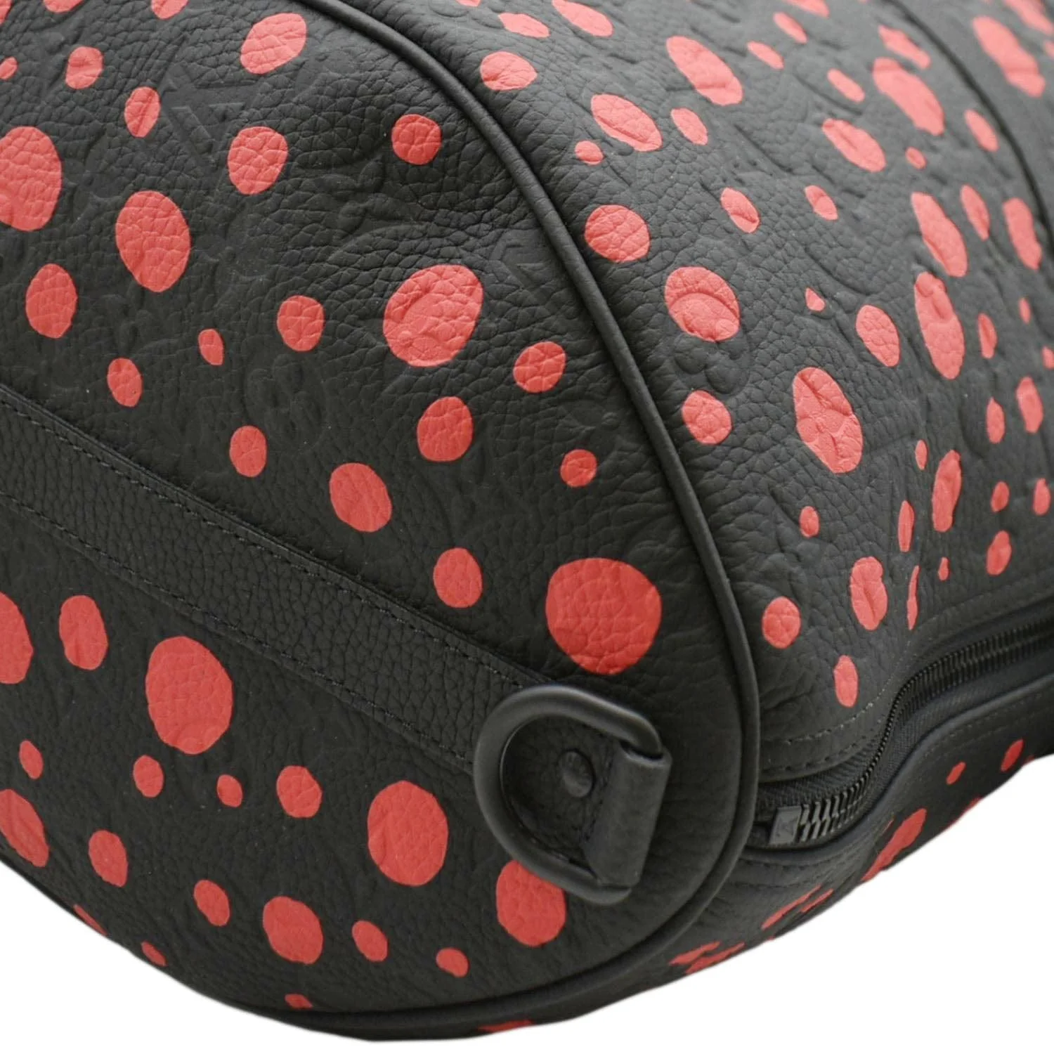LOUIS VUITTON x YK Keepall 55 Bandouliere Monogram Leather Travel Bag Black - Image 5