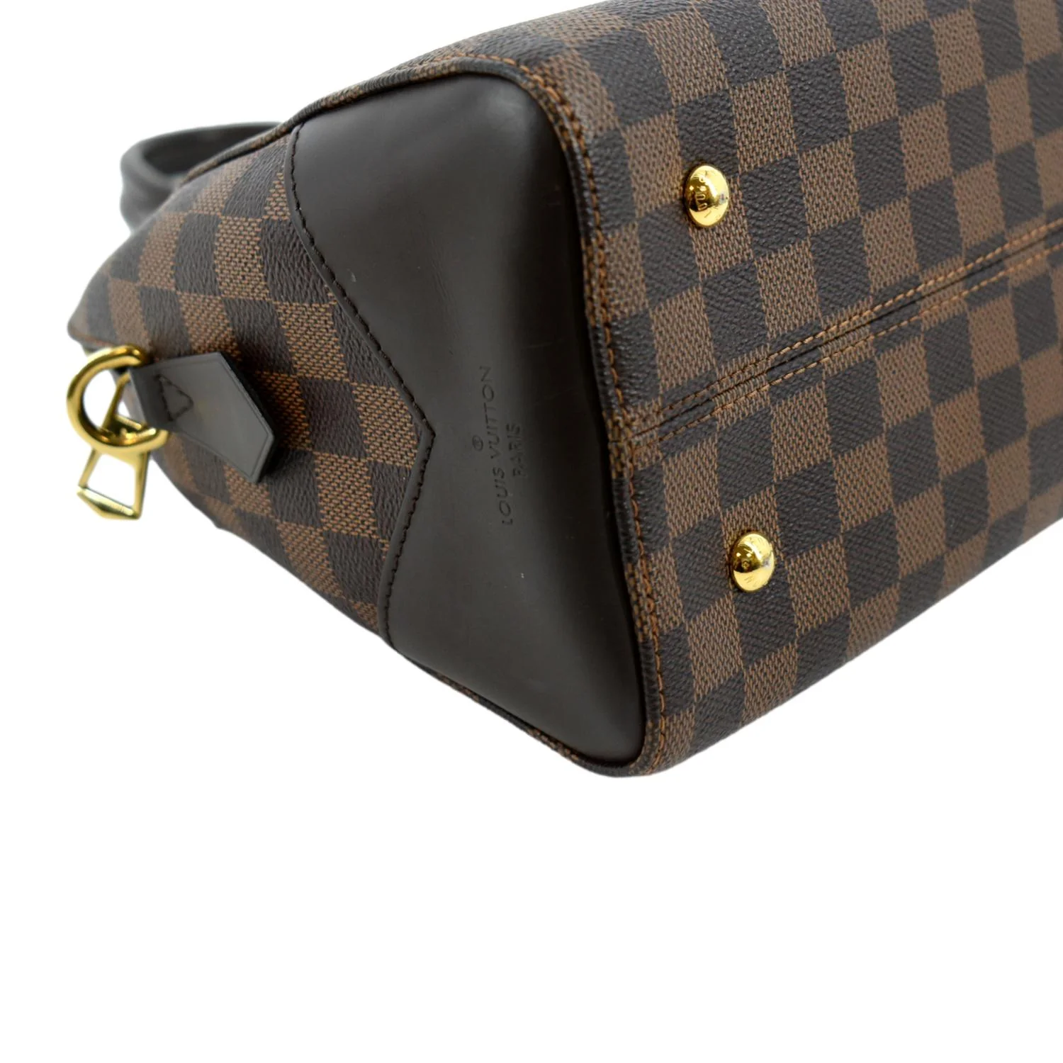 LOUIS VUITTON Kensington Bowling Damier Ebene Satchel Bag Brown - Image 6