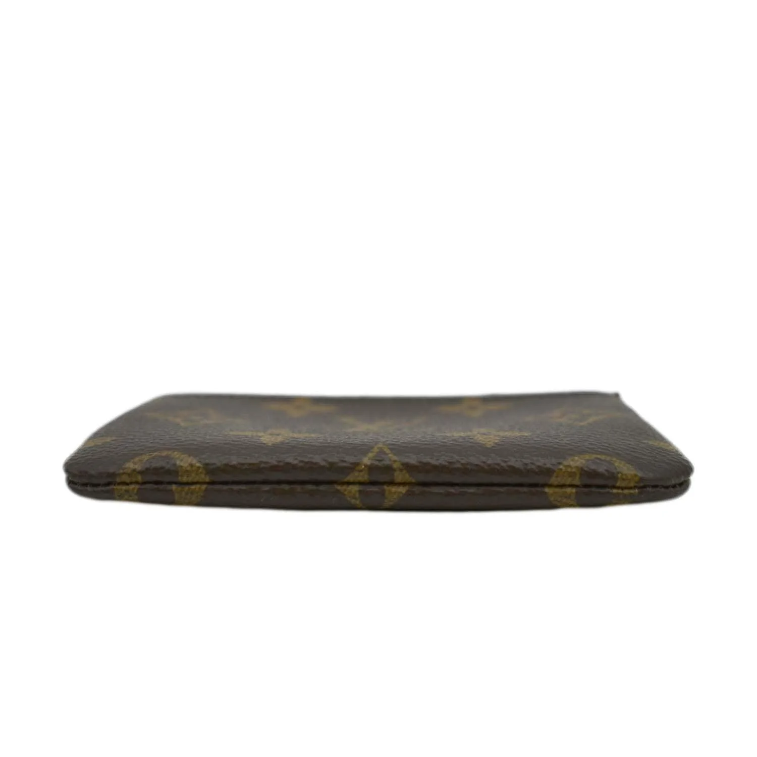 LOUIS VUITTON Pochette Key Cles Monogram Canvas Coin Case Brown - Image 12
