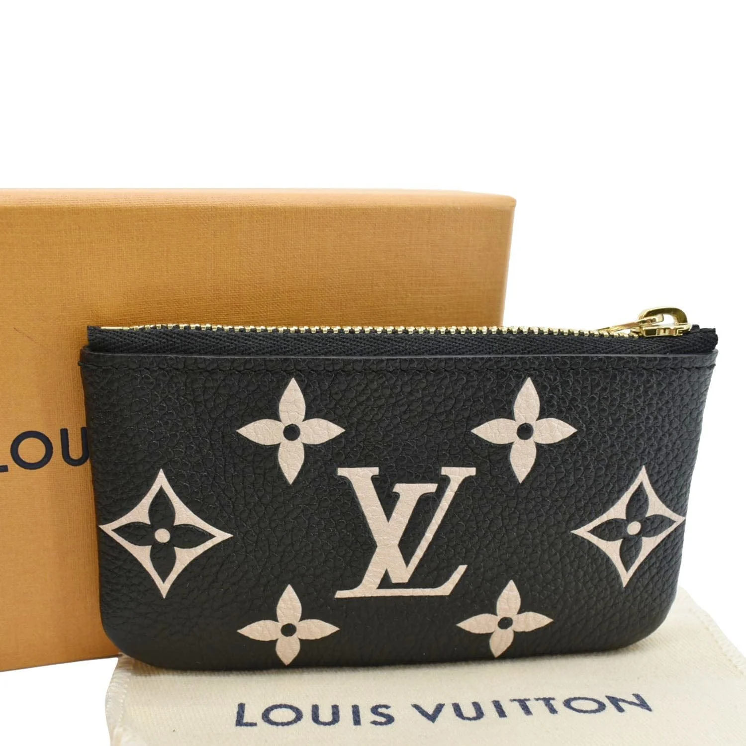 LOUIS VUITTON Pochette Key Cles Giant Monogram Empriente Leather Bicolor - Image 2