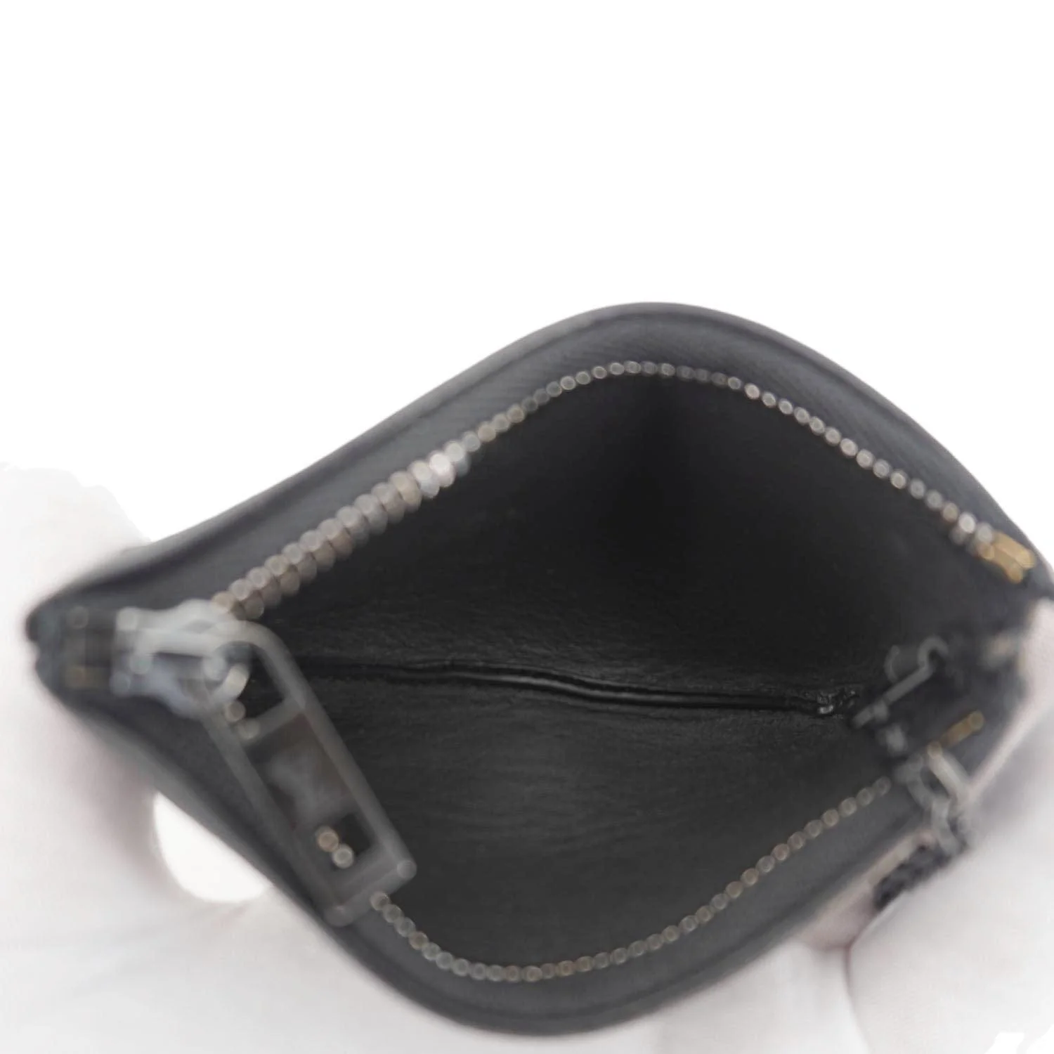LOUIS VUITTON LV Aerogram Leather Key Pouch Black - Image 12