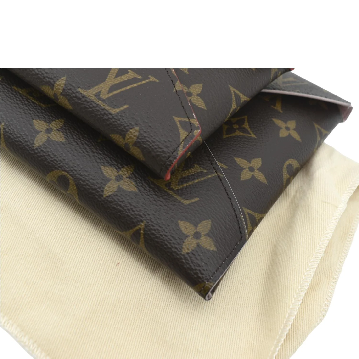 LOUIS VUITTON Kirigami Pochette Monogram Canvas Clutch Brown - Image 5
