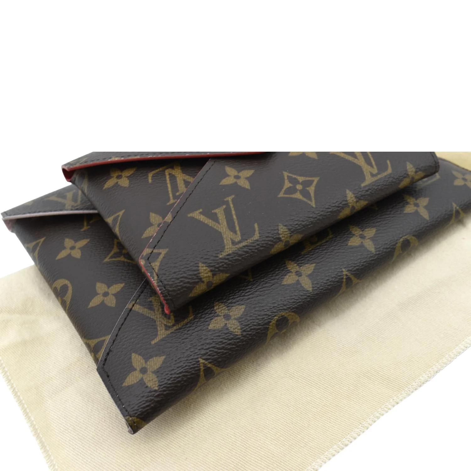 LOUIS VUITTON Kirigami Pochette Monogram Canvas Clutch Brown - Image 6