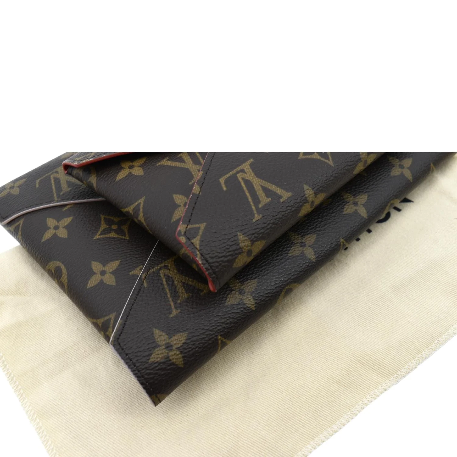 LOUIS VUITTON Kirigami Pochette Monogram Canvas Clutch Brown - Image 8