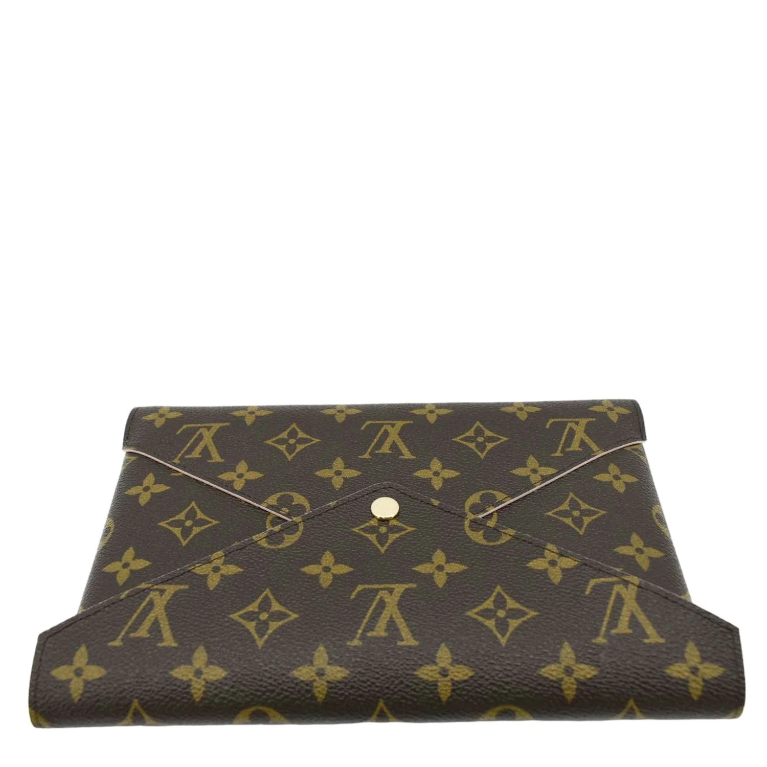 LOUIS VUITTON Kirigami Pochette Large Monogram Canvas Clutch Rose Ballerine - Image 4