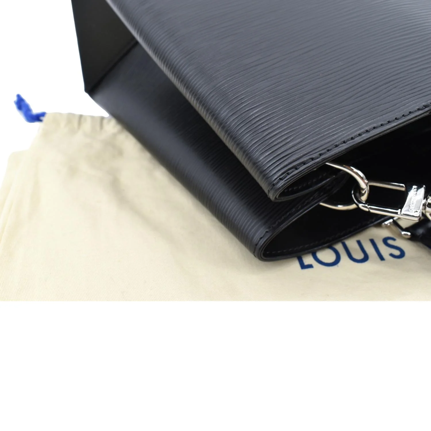 LOUIS VUITTON Kleber Epi Leather Shoulder Bag Black - Image 6