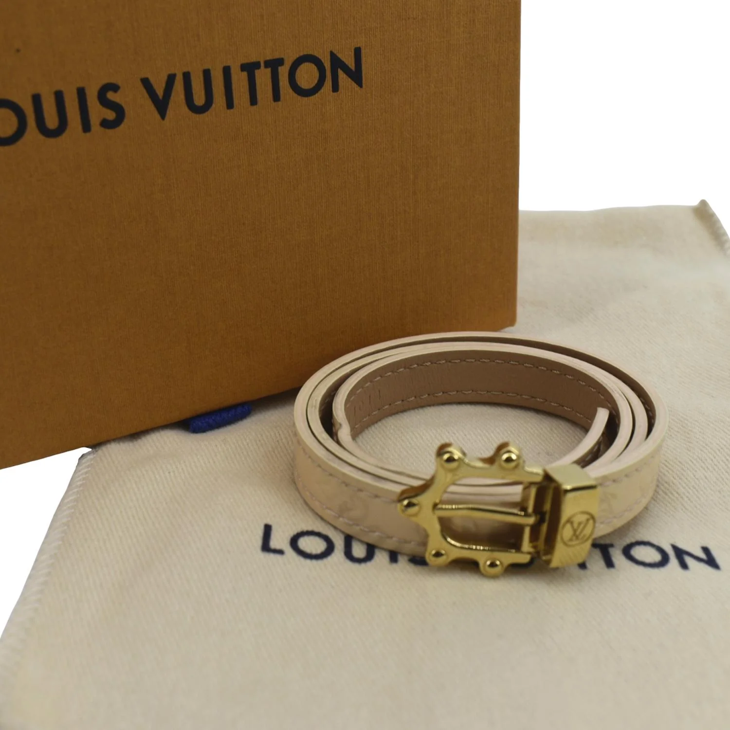 LOUIS VUITTON Leather Bracelet Beige - Image 2