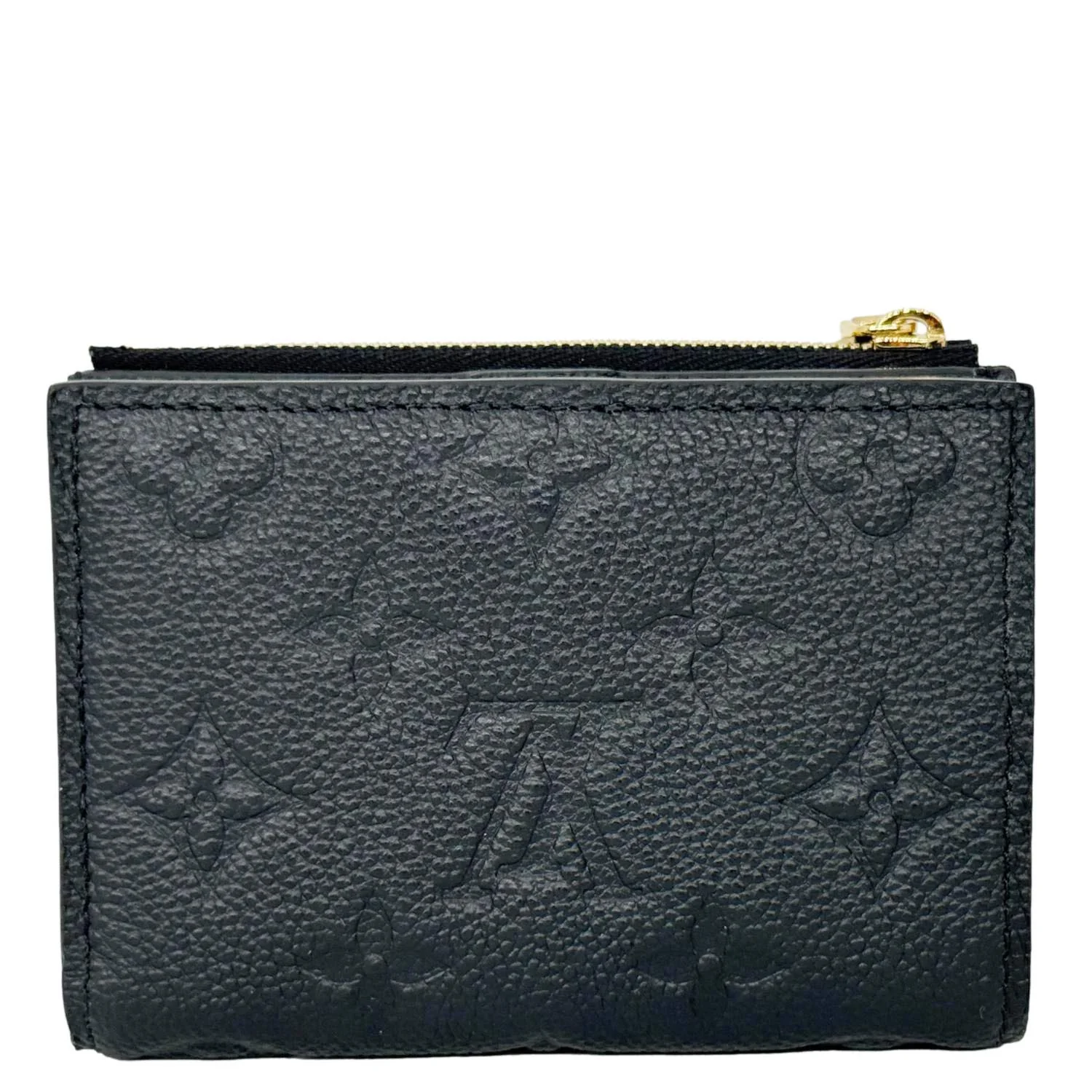 LOUIS VUITTON Lisa Monogram Empreinte Leather Wallet Black - Image 4