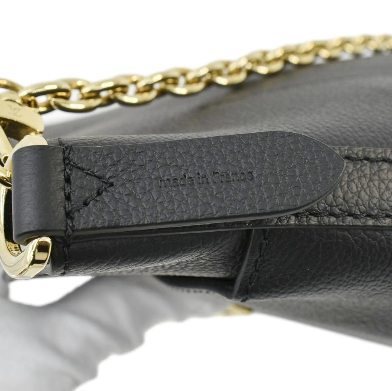 LOUIS VUITTON Lock and Walk Lockme Leather Bucket Shoulder Bag Black - Image 12