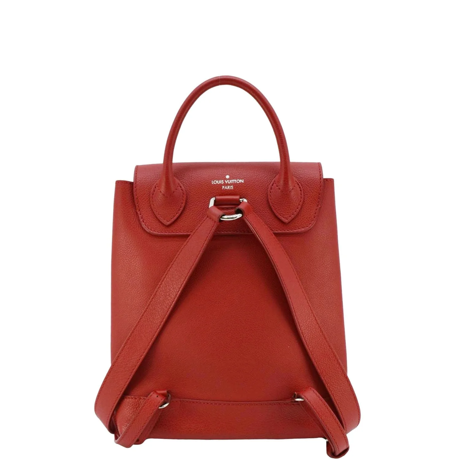LOUIS VUITTON Lockme Leather Backpack Bag Poppy - Image 3