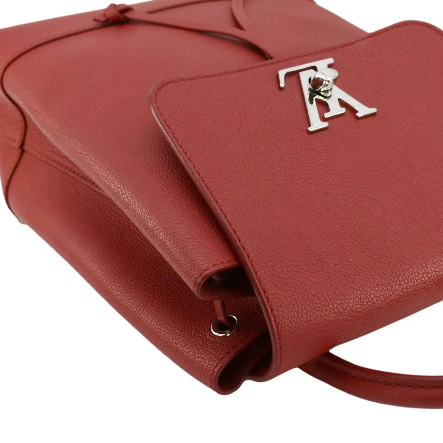 LOUIS VUITTON Lockme Leather Backpack Bag Poppy - Image 4
