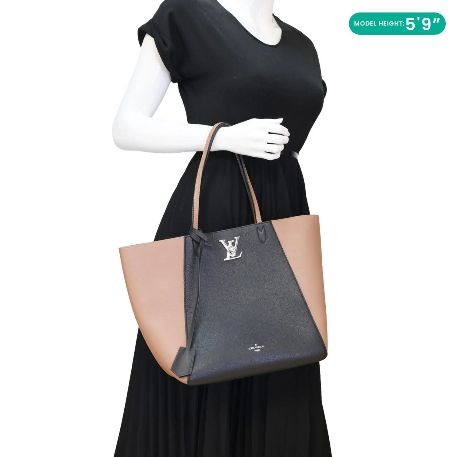LOUIS VUITTON Lockme Cabas Leather Tote Bicolor - Image 2