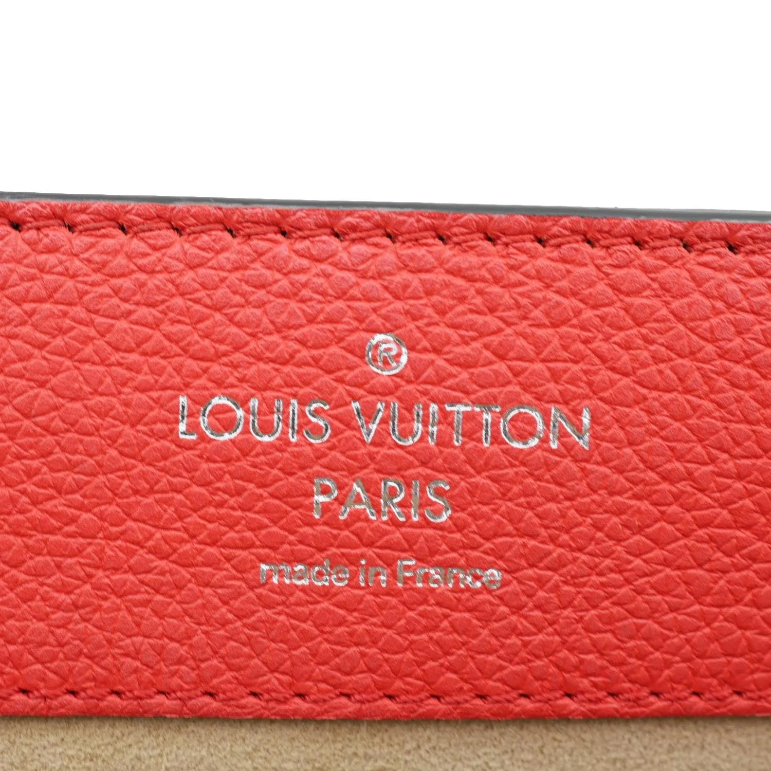 LOUIS VUITTON Lockme Ever Leather Crossbody Bag Red - Image 14