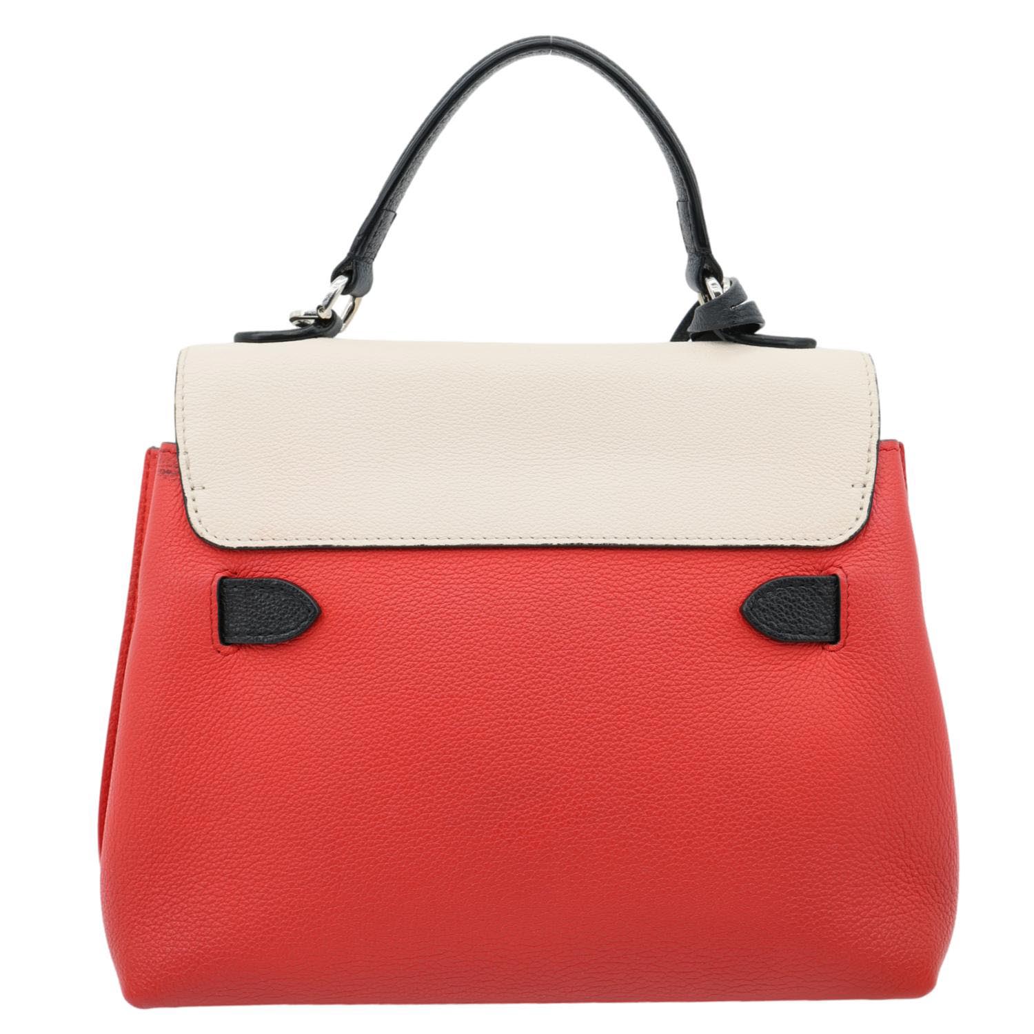 LOUIS VUITTON Lockme Ever Leather Crossbody Bag Red - Image 3