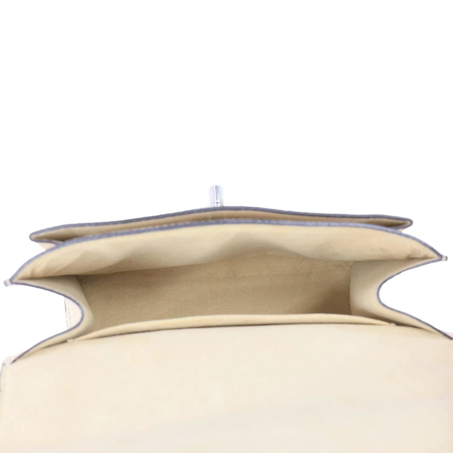 LOUIS VUITTON MyLockMe Fleurs BB Leather Chain Shoulder Bag Cream - Image 10