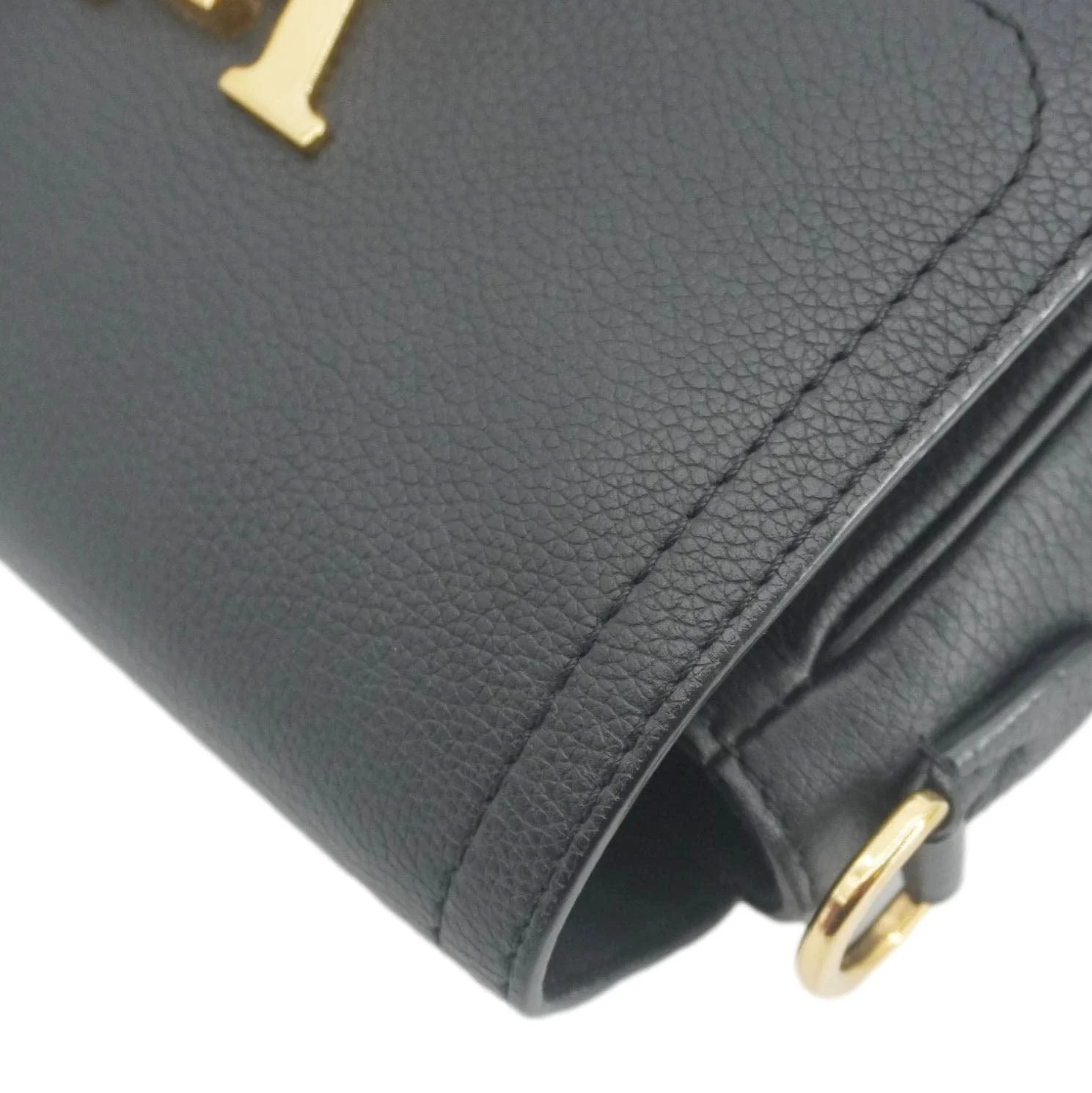 LOUIS VUITTON Lockme Tender Grained Calfskin Leather Shoulder Bag Black - Image 7