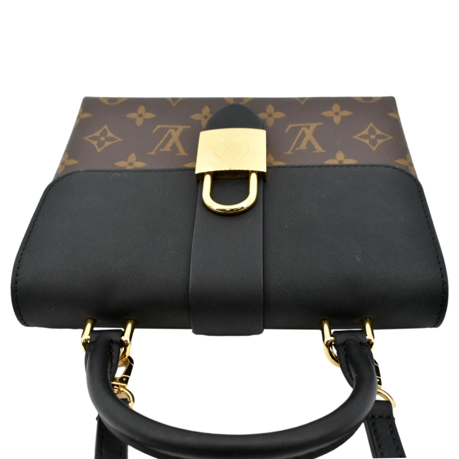 LOUIS VUITTON Locky BB Monogram Canvas Crossbody Bag Brown - Image 4