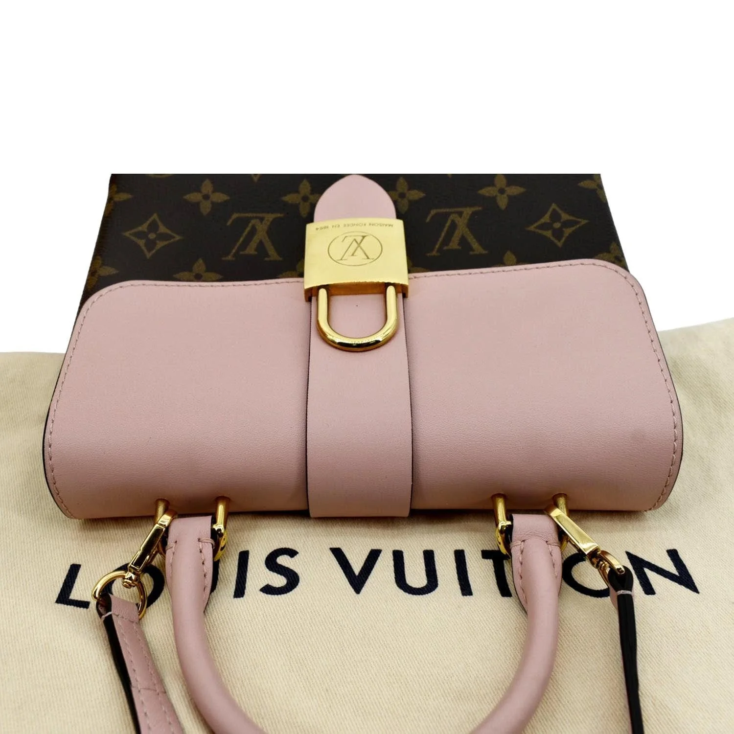LOUIS VUITTON Locky BB Monogram Canvas Crossbody Bag Rose Poudré - Image 4