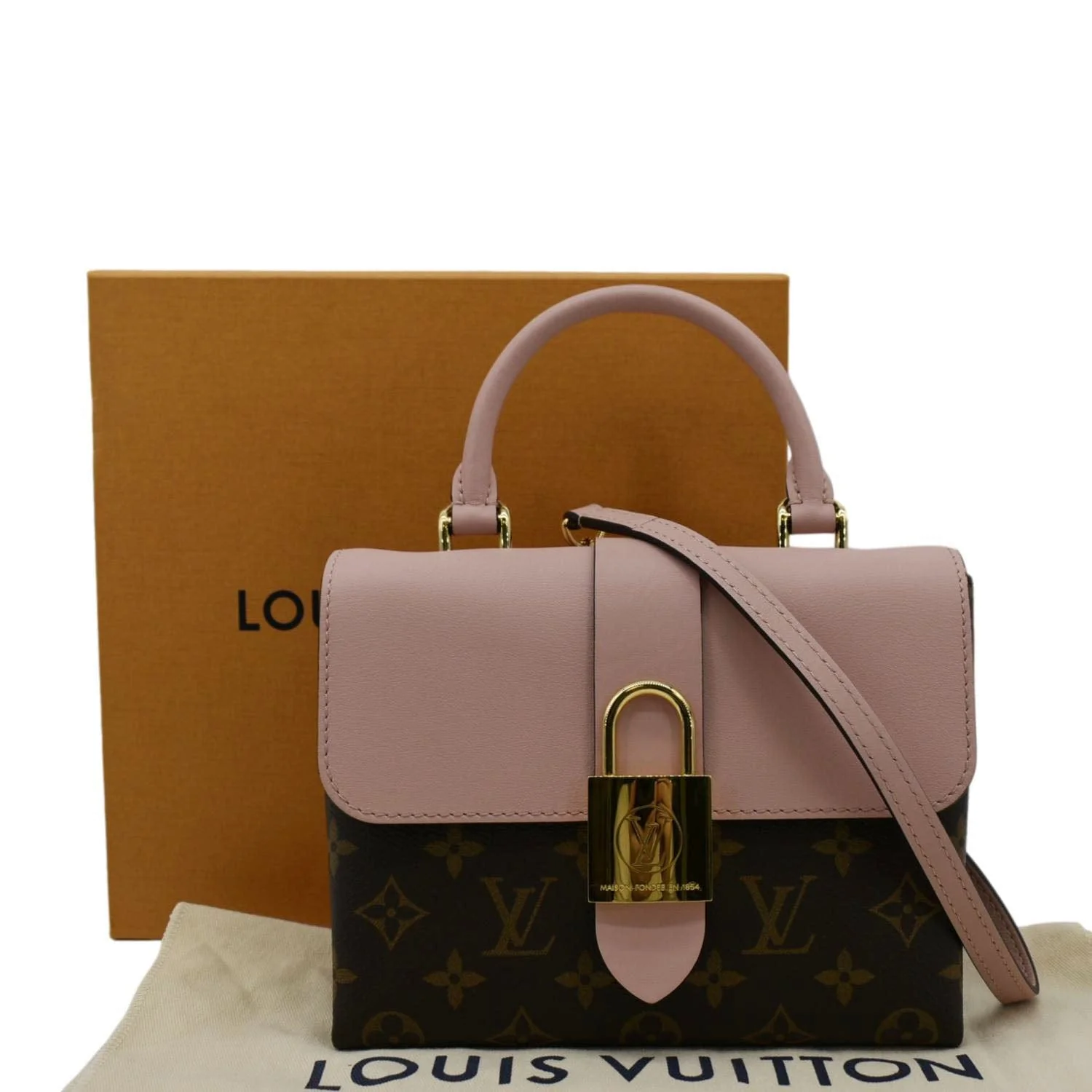 LOUIS VUITTON Locky BB Monogram Canvas Crossbody Bag Rose Poudré - Image 3