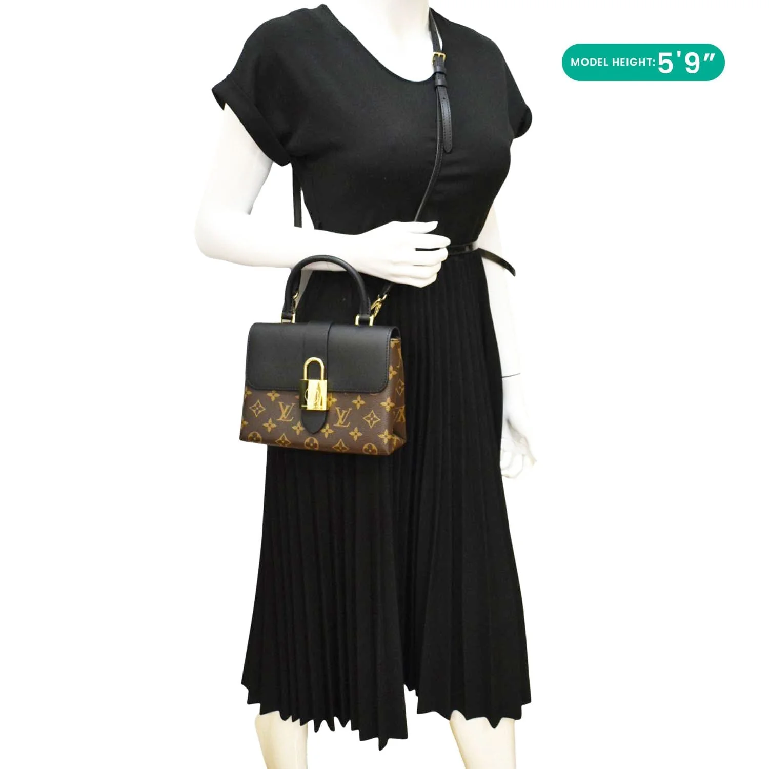 LOUIS VUITTON Locky BB Monogram Canvas Shoulder Bag Brown - Image 2
