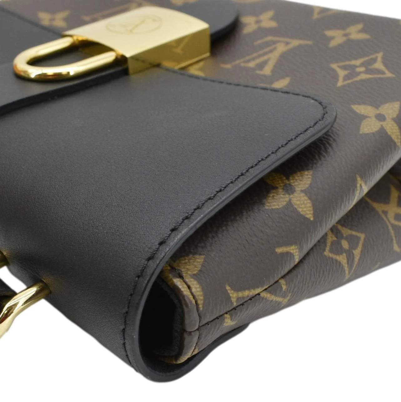 LOUIS VUITTON Locky BB Monogram Canvas Shoulder Bag Brown - Image 7