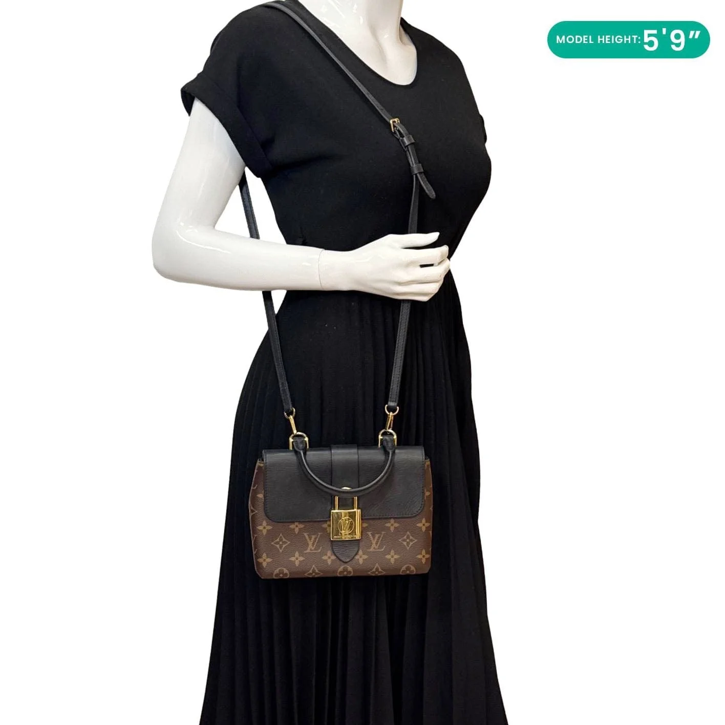 LOUIS VUITTON Locky BB Monogram Canvas Shoulder Bag Brown - Image 2