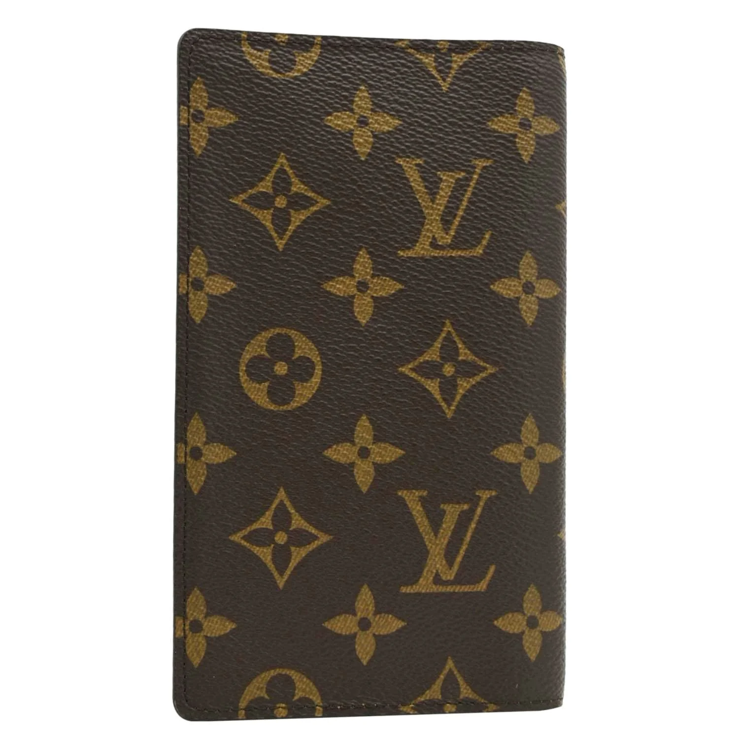 LOUIS VUITTON Pocket Agenda Cover Monogram Canvas Bifold Wallet Brown - Image 5