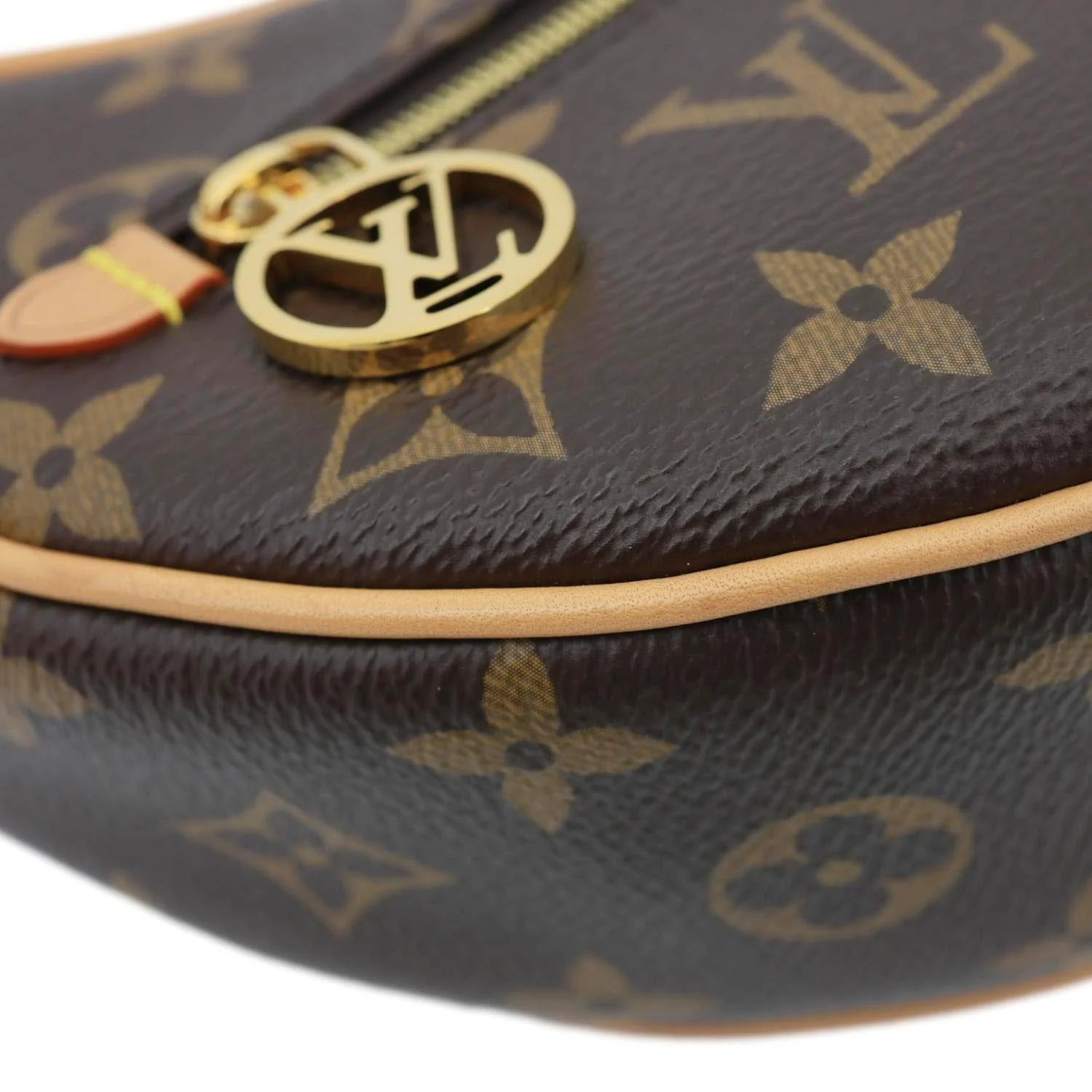 LOUIS VUITTON Loop Monogram Reverse Canvas Hobo Bag Brown - Image 7