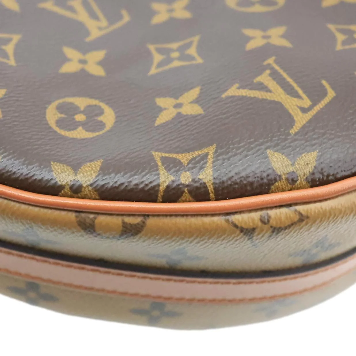 LOUIS VUITTON Loop Monogram Reverse Canvas Hobo Bag Brown - Image 10