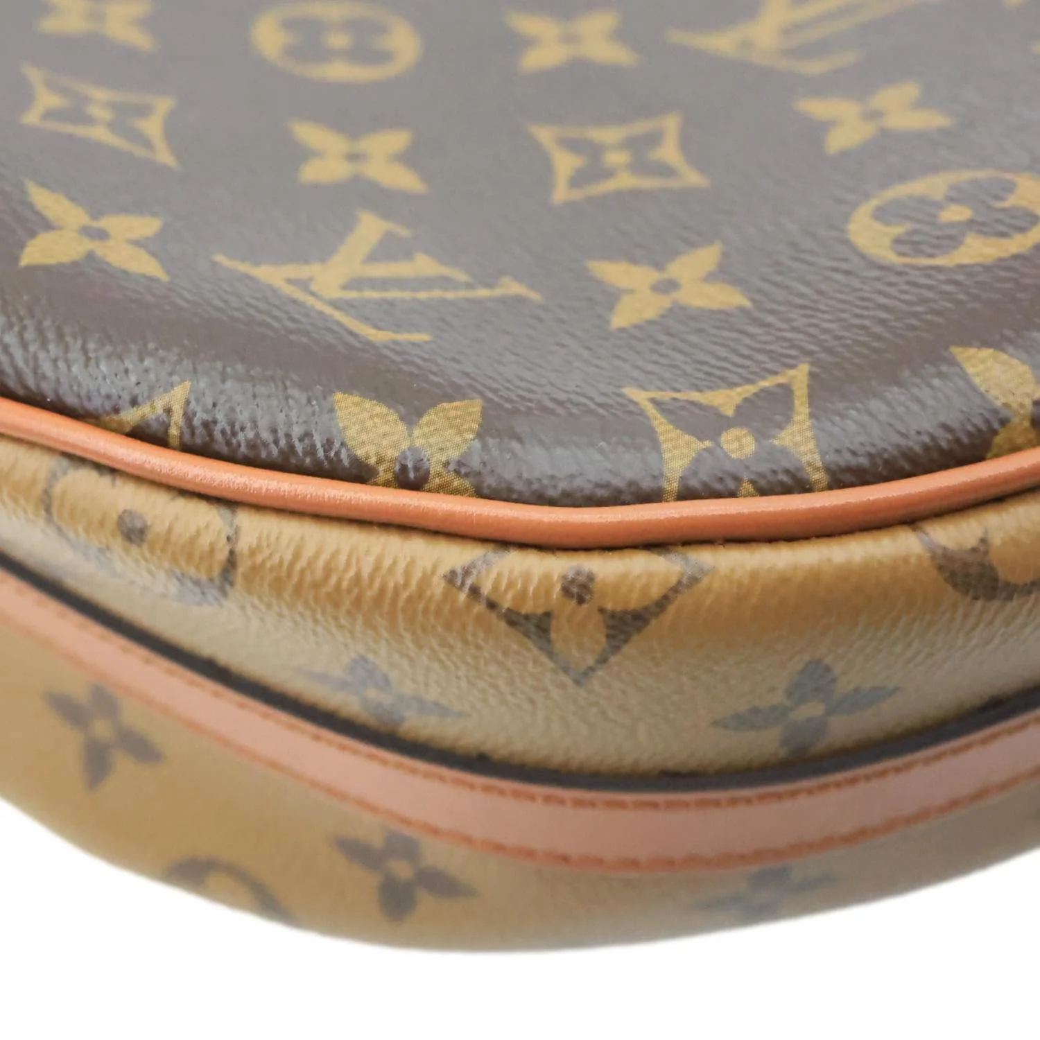 LOUIS VUITTON Loop Monogram Reverse Canvas Hobo Bag Brown - Image 11
