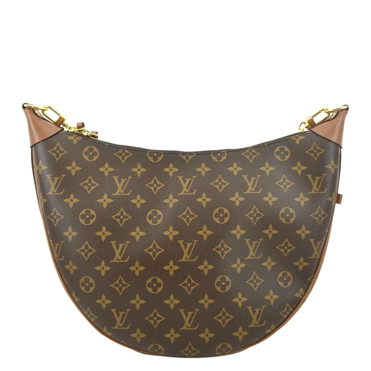 LOUIS VUITTON Loop Monogram Reverse Canvas Shoulder Bag Brown - Image 4
