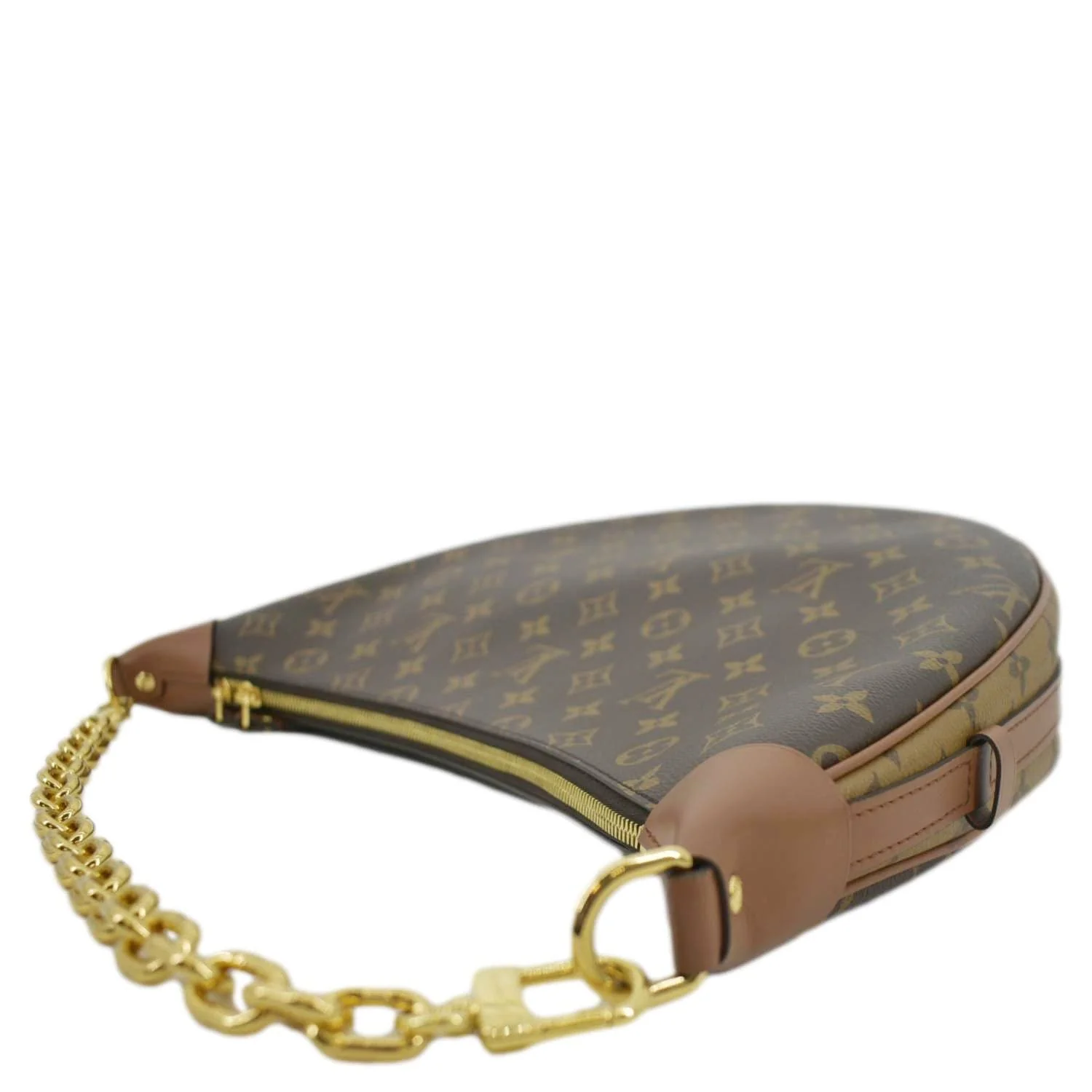 LOUIS VUITTON Loop Monogram Reverse Canvas Shoulder Bag Brown - Image 7