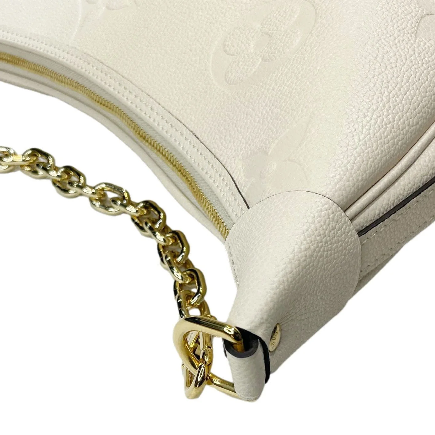 LOUIS VUITTON Loop Hobo Monogram Empreinte Shoulder Bag White - Image 6