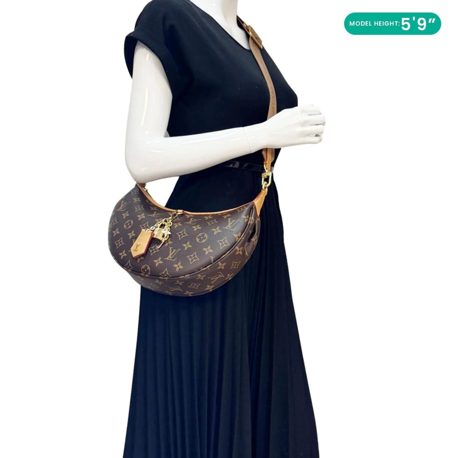 LOUIS VUITTON Looping Monogram Canvas Shoulder Bag Brown - Image 2