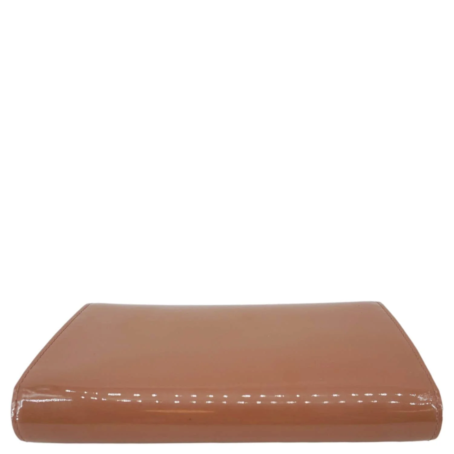 LOUIS VUITTON Louise Vernis Leather Clutch Tan - Image 11