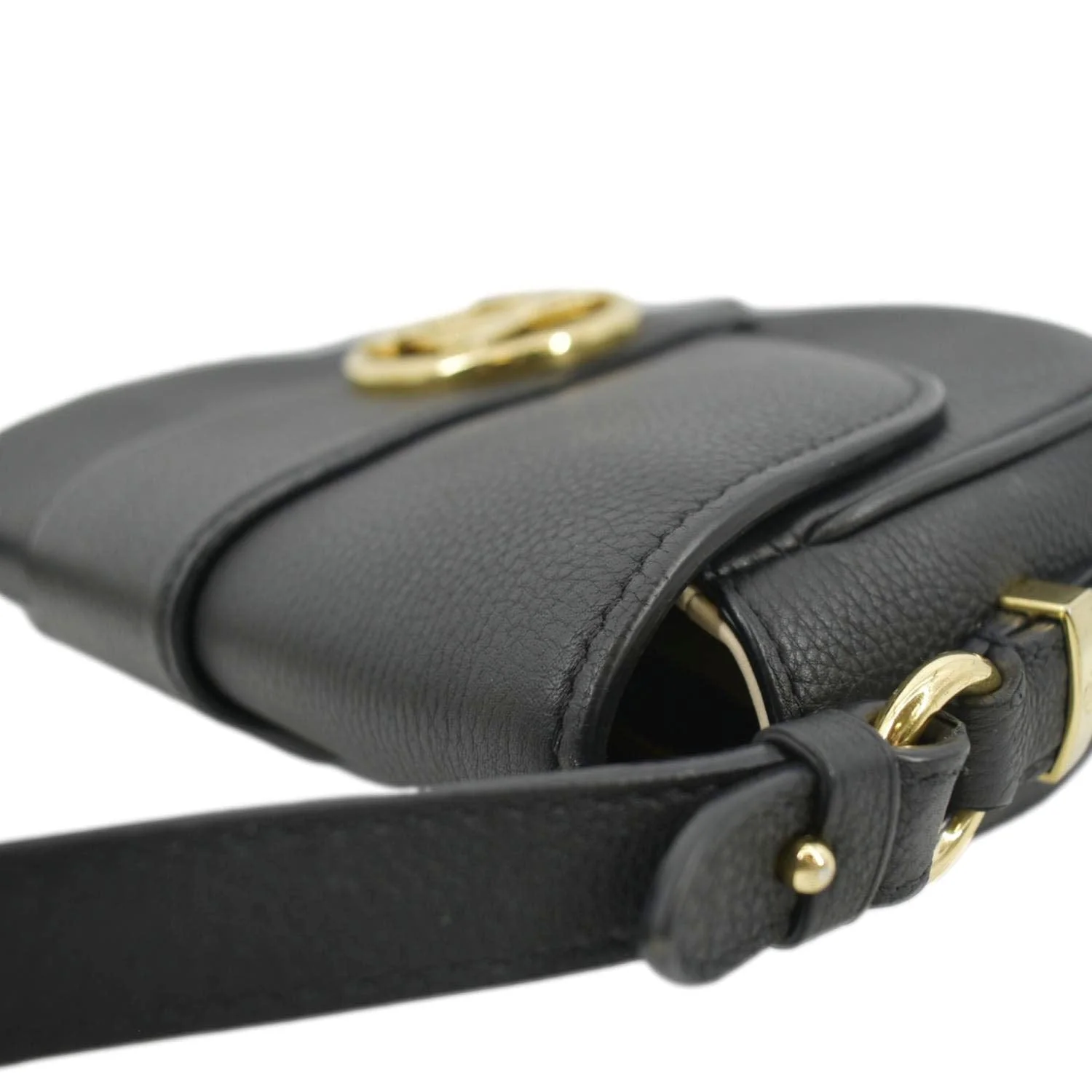 LOUIS VUITTON LV Pont 9 Soft MM Calfskin Leather Shoulder Bag Noir - Image 6