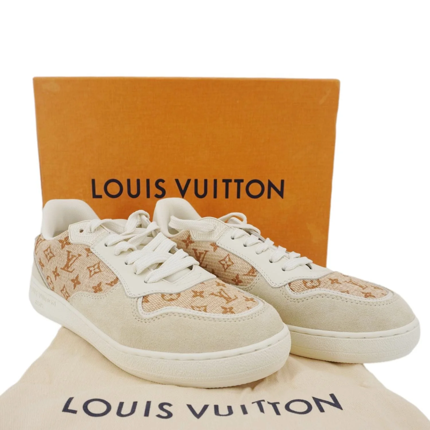 LOUIS VUITTON LV Stadium Monogram raffia Sneaker Natural - Image 2