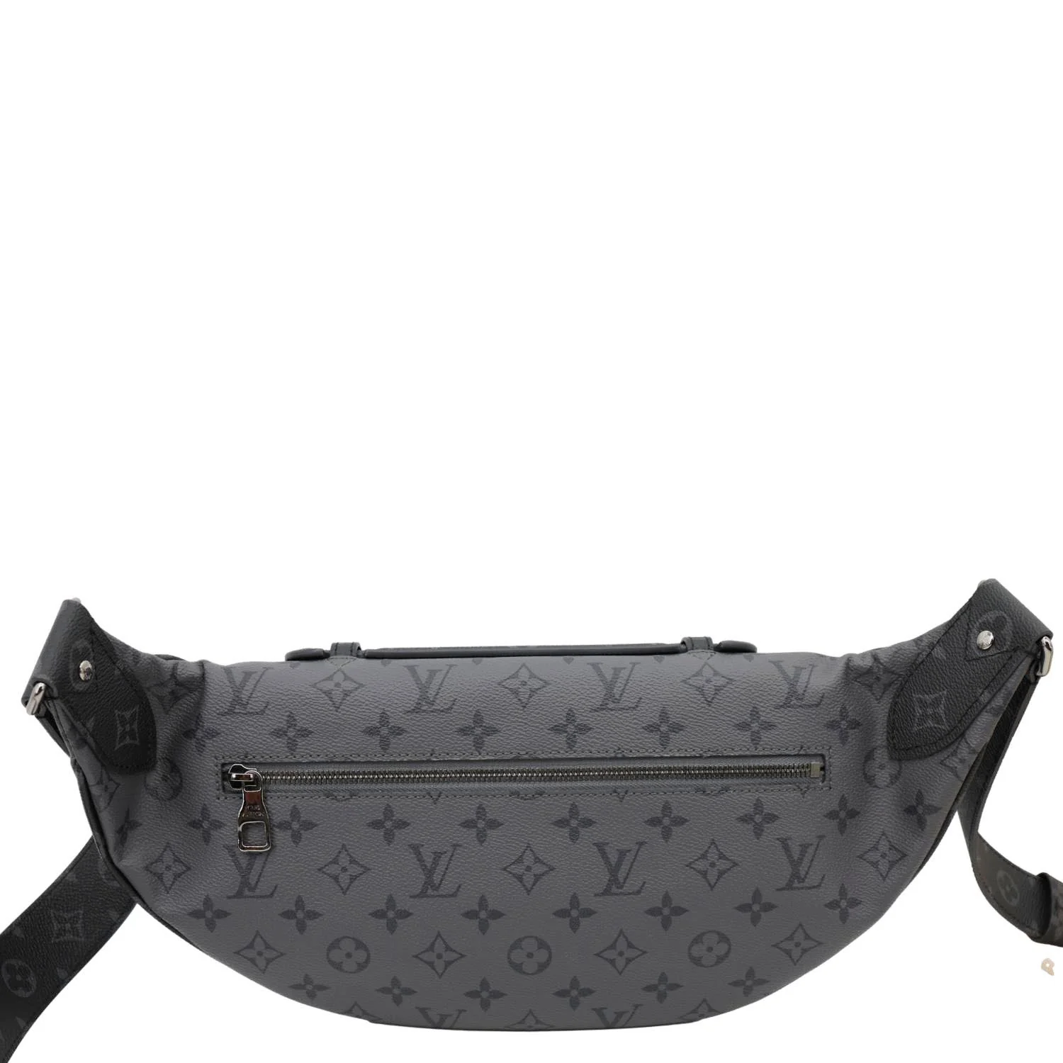 LOUIS VUITTON LV X YK Monogram Reverse Eclipse Pumpkin Canvas Bumbag Gray - Image 4