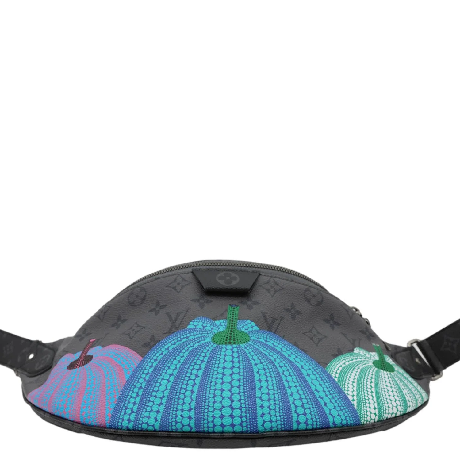 LOUIS VUITTON LV X YK Monogram Reverse Eclipse Pumpkin Canvas Bumbag Gray - Image 9