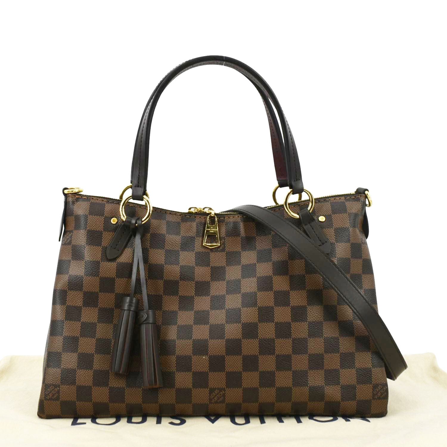 LOUIS VUITTON Lymington Damier Ebene Shoulder Bag Brown - Image 3