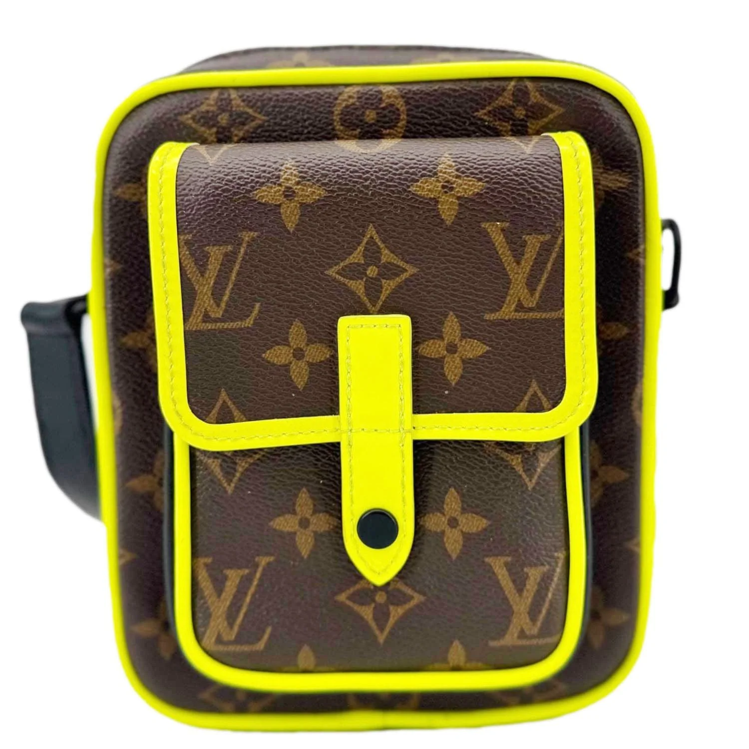 LOUIS VUITTON Christopher Monogram Macassar Canvas Wearable Wallet Brown - Image 3