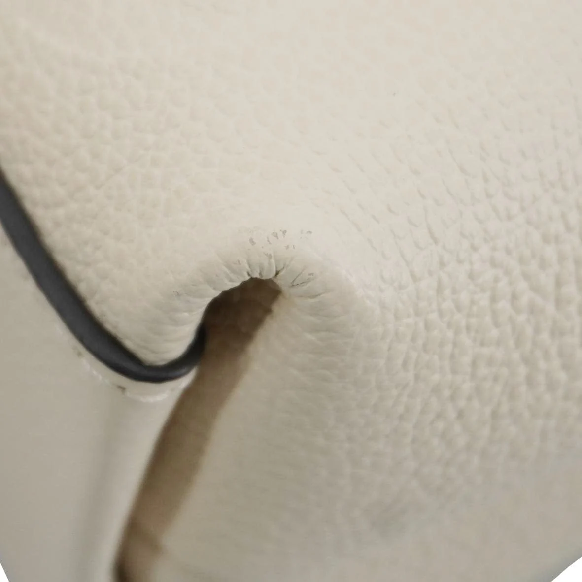 LOUIS VUITTON Madeleine MM Monogram Empreinte Leather Top Handle Bag White - Image 10