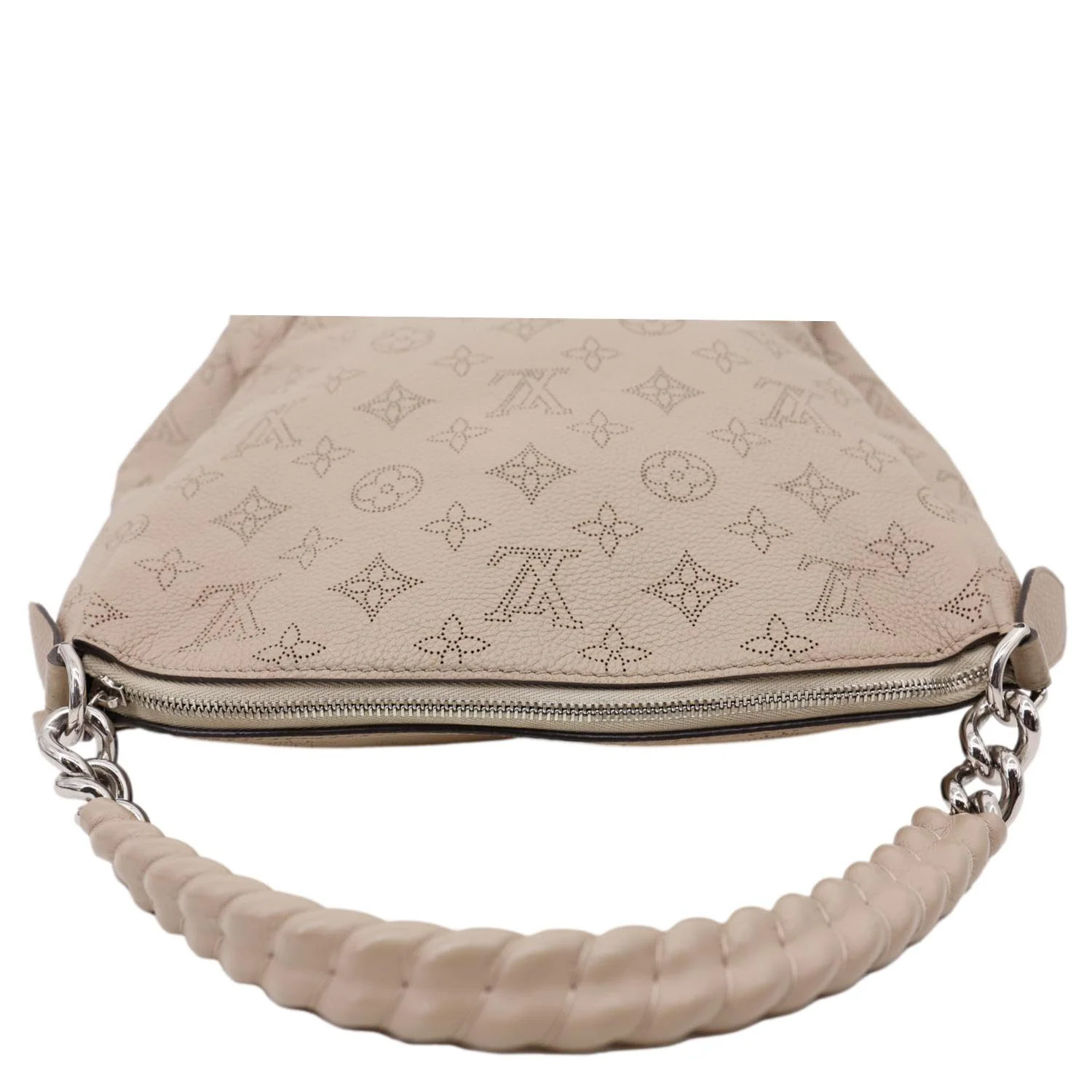 LOUIS VUITTON Babylone BB Mahina Leather Chain Shoulder Bag Galet - Image 4