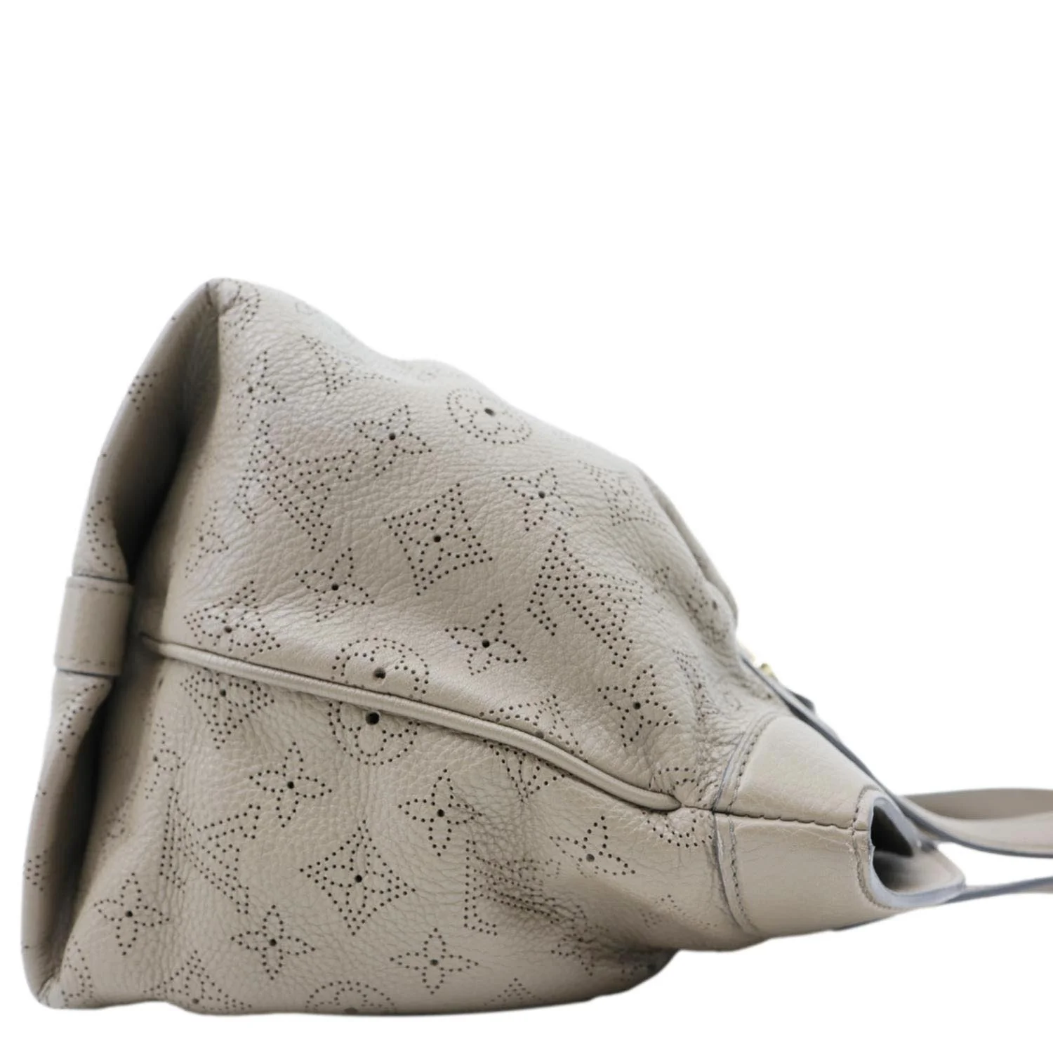 LOUIS VUITTON Cirrus PM Mahina Leather Hobo Bag Taupe - Image 9