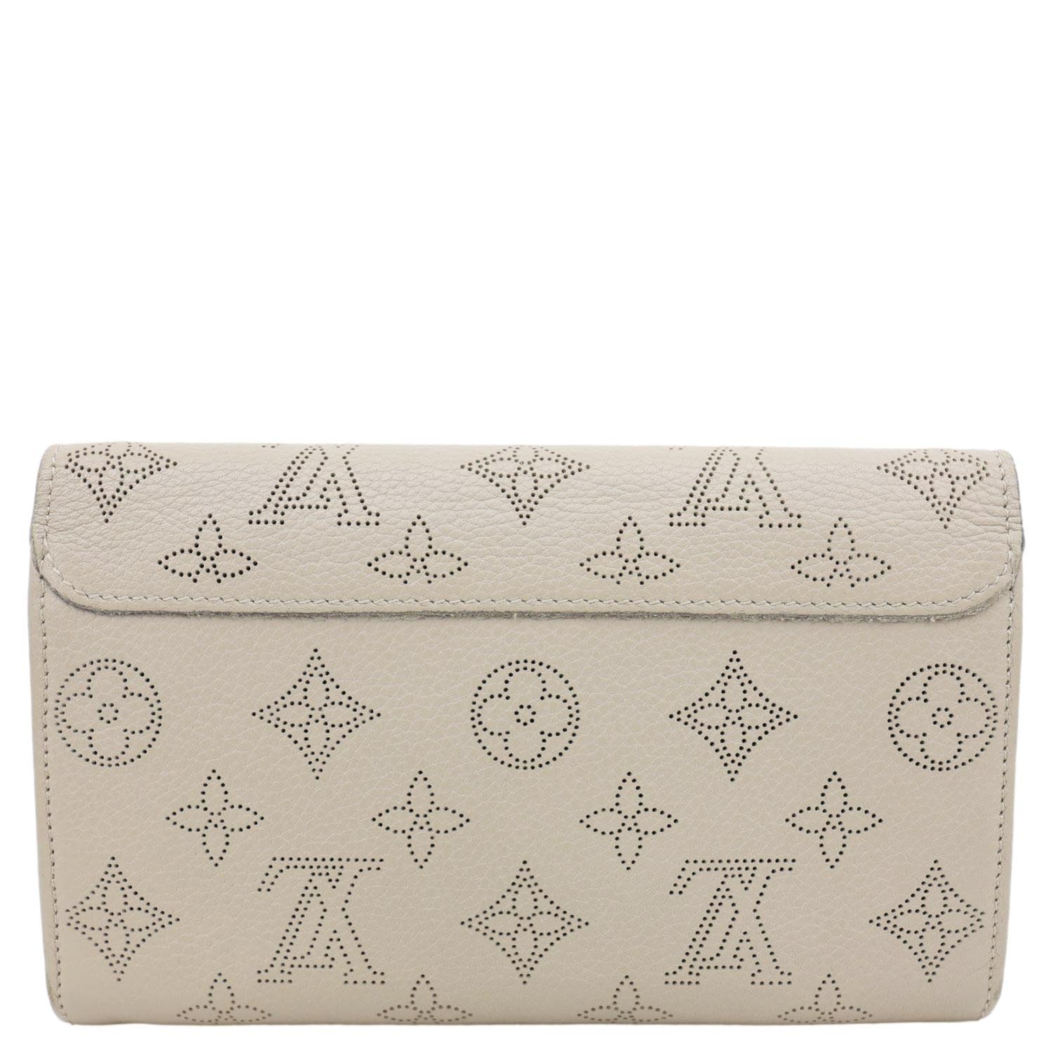 LOUIS VUITTON Portefeuille Iris Monogram Mahina Leather Wallet Beige - Image 3