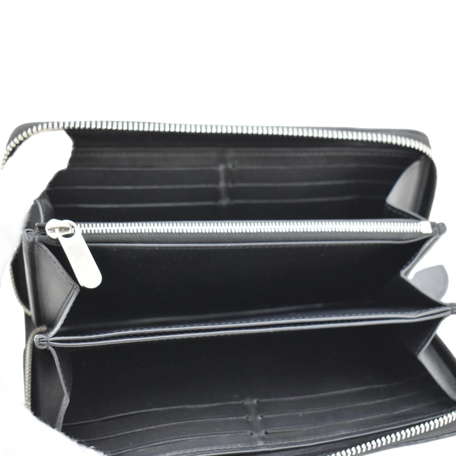 LOUIS VUITTON Mahina Leather Zippy Wallet Galet Black - Image 13